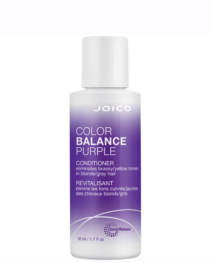 Joico Color Balance Purple Conditioner protects hair while neutralizing yellow & warm tones in blonde hair. With long lasting results for up to 12 washes, this paraben-free shampoo boosts shine & smoothness while making hair over 2X stronger.