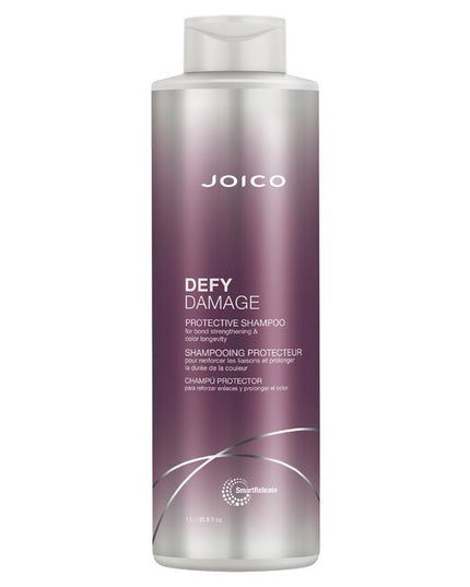 This unique daily bond-building shampoo actually protects hair from damage while it leaves strands clean, resilient, shiny, and strong. Swiftly sloughs away buildup without stripping your vibrant, investment salon color.