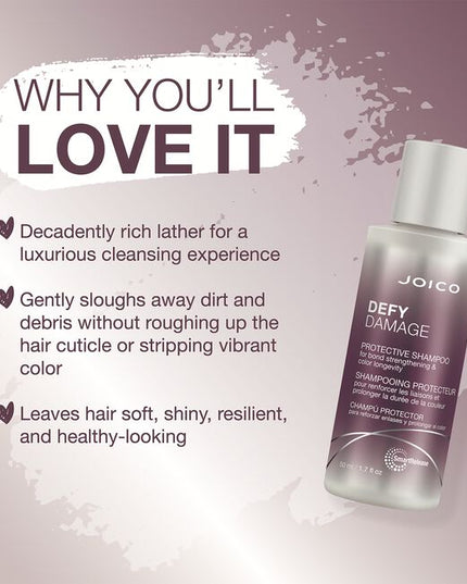 This unique daily bond-building shampoo actually protects hair from damage while it leaves strands clean, resilient, shiny, and strong. Swiftly sloughs away buildup without stripping your vibrant, investment salon color.