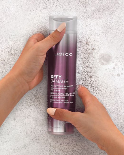 This unique daily bond-building shampoo actually protects hair from damage while it leaves strands clean, resilient, shiny, and strong. Swiftly sloughs away buildup without stripping your vibrant, investment salon color.