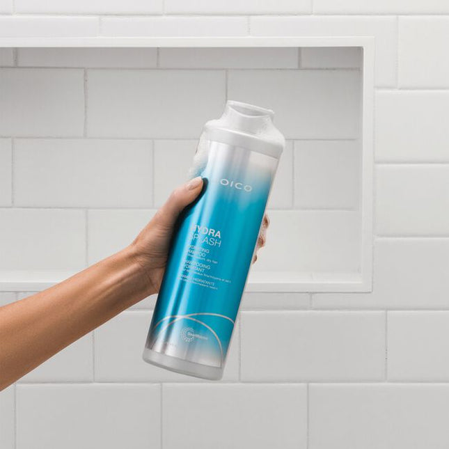 HydraSplash Hydrating Shampoo never gets heavy on your fine hair! Formulated with marine ingredients like Sea Kelp and Coconut Water, the lightweight lather gently cleanses hair for brilliantly-clean, soft, healthy results.