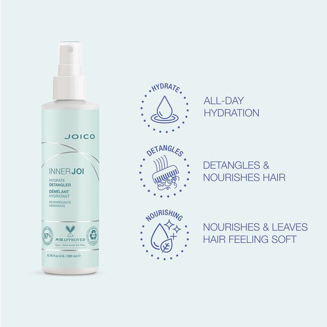 This wholesome Detangler slips right into your regimen, hydrating and smoothing snarled hair with care. Nourishes strands and reduces frizz with refreshing Apple extract and Aloe – 97% naturally-derived, Vegan ingredients that detangle with total peace of mind.