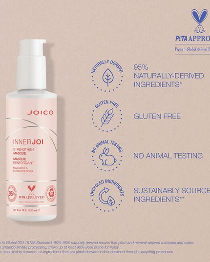Rebuild hair’s strength with a fortifying leave-in treatment that delivers a powerful boost and a clean conscience. With 95% naturally-derived, Vegan ingredients and sustainable packaging, this deep-dive hair healer makes a world of difference.