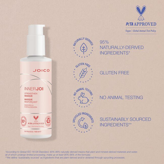 Rebuild hair’s strength with a fortifying leave-in treatment that delivers a powerful boost and a clean conscience. With 95% naturally-derived, Vegan ingredients and sustainable packaging, this deep-dive hair healer makes a world of difference.
