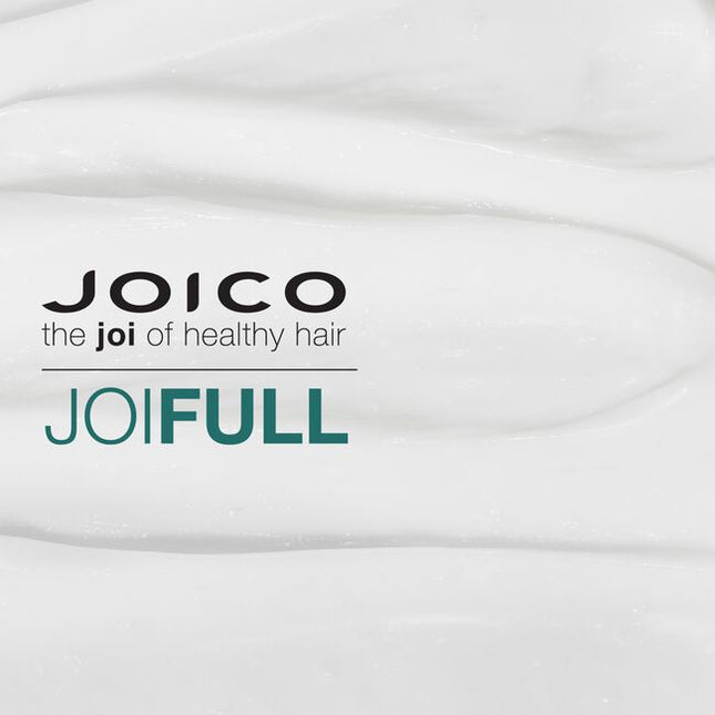 Creating full, airy, luxurious volume, JoiFULL Volumizing Conditioner’s lightweight formula detangles and amps up fine strands for instant “wow” body, humidity protection, mega shine, and stronger strands every time you use it.