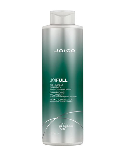 Offering a 24-hour volume boost and luxe lather, JoiFULL Volumizing Shampoo rinses away the oil and dirt that weigh down fine strands, delivering body, mega fullness, and shine, along protection from humidity.