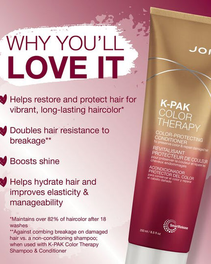 Choosing a shampoo that won't zap the zing out of your new shade is obvious - but you'd also be wise to follow up with this color-locking conditioner. Our extra-conditioning formula, with African Manketti and Argan oils, helps shield your hue's vibrancy, while hydrating overtime to strengthen hair and reduce breakage.