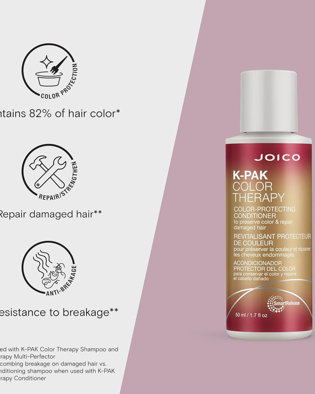This conditioner for color-treated hair not only extends the vibrancy and life of your investment shade for up to 8 weeks, it also hydrates, strengthens strands, reduces breakage, and bumps up shine to a whole new gleam.