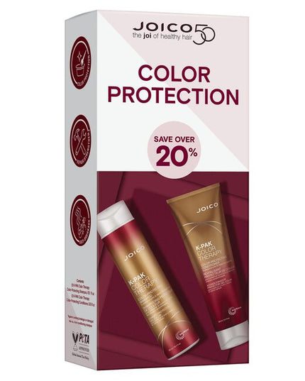 Lock in stunning color vibrancy and fight damage.

K-PAK Color Therapy Color-Protecting Duo Includes:

(1) - K-PAK Color Therapy Color-Protecting Shampoo, 10.1 fl. oz.
(1) - K-PAK Color Therapy Color-Protecting Conditioner, 8.5 fl. oz.
