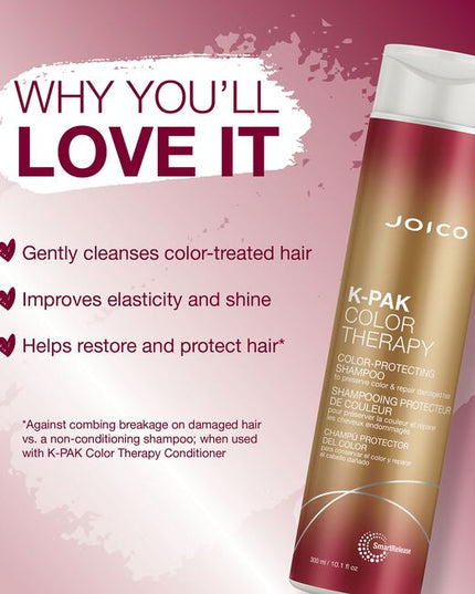 This color-protecting shampoo washes away dirt and debris while being gentle to color-treated hair. With its luscious lather formulated with antioxidant-rich African Manketti and Argan oils, you'll actually help extend the life of your shade's vibrancy* and fight future damage every time you wash.**