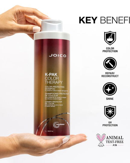 This color-protecting shampoo washes away dirt and debris while being gentle to color-treated hair. With its luscious lather formulated with antioxidant-rich African Manketti and Argan oils, you'll actually help extend the life of your shade's vibrancy* and fight future damage every time you wash.**