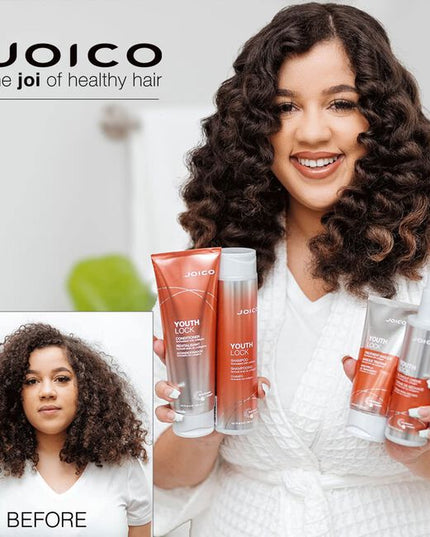 Infusing ageless body, shine, manageability, and bounce, YouthLock Shampoo revitalizes hair with the power of collagen and Buriti fruit oil – a nourishing, one-two punch that recaptures the joi-ful feel and look of lush, lively, timeless hair. Gentle enough to use daily, this sulfate-free cleanser purifies hair of dirt and grime, while delivering reduced hair fall and big-time shine for the ages.