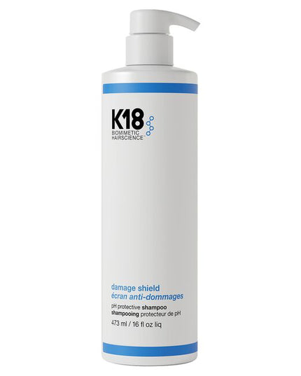 A color-safe, pH-optimized shampoo with the patented K18PEPTIDE™ to effectively cleanse while maintaining hair health and protecting hair from damage. pH-optimized formula helps reduce excess swelling of the hair cuticle during washing to help prevent frizz, preserve color, and enhance shine. Scalp microbiome-friendly and gentle enough to use every time you cleanse.