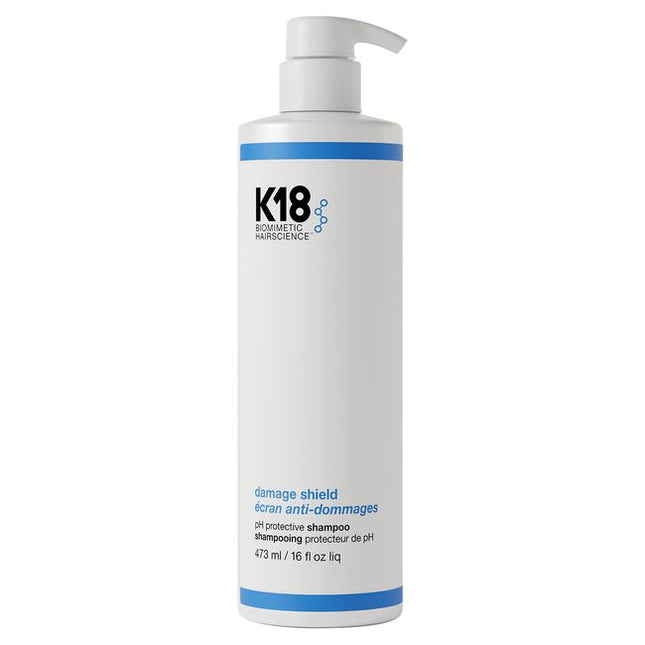 A color-safe, pH-optimized shampoo with the patented K18PEPTIDE™ to effectively cleanse while maintaining hair health and protecting hair from damage. pH-optimized formula helps reduce excess swelling of the hair cuticle during washing to help prevent frizz, preserve color, and enhance shine. Scalp microbiome-friendly and gentle enough to use every time you cleanse.