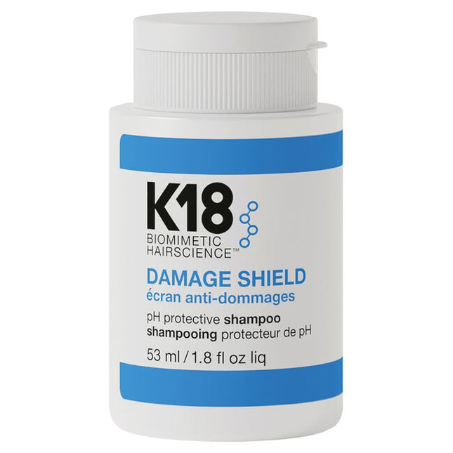 A color-safe, pH-optimized shampoo with the patented K18PEPTIDE™ to effectively cleanse while maintaining hair health and protecting hair from damage. pH-optimized formula helps reduce excess swelling of the hair cuticle during washing to help prevent frizz, preserve color, and enhance shine. Scalp microbiome-friendly and gentle enough to use every time you cleanse.