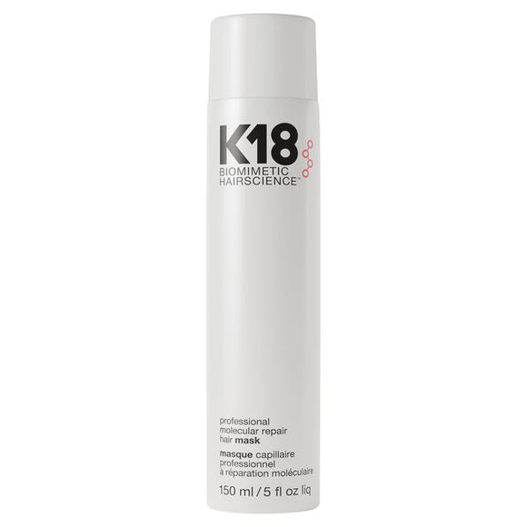 This leave-in treatment mask repairs hair damage and restores hair to a healthy state after salon services. Powered by the K18PEPTIDE™ to reconnect broken polypeptide chains and disulfide bonds to renew strength and elasticity in just 4 minutes. This mask is clinically proven to repair damage from bleach* + color*, chemical services*, and heat* for immediate + lasting results. Cream-based format helps soften, smooth, and condition hair.