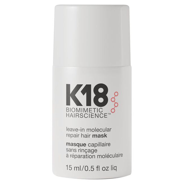 This leave-in treatment mask repairs hair damage and restores hair to a healthy state after salon services. Powered by the K18PEPTIDE™ to reconnect broken polypeptide chains and disulfide bonds to renew strength and elasticity in just 4 minutes. This mask is clinically proven to repair damage from bleach* + color*, chemical services*, and heat* for immediate + lasting results. Cream-based format helps soften, smooth, and condition hair.