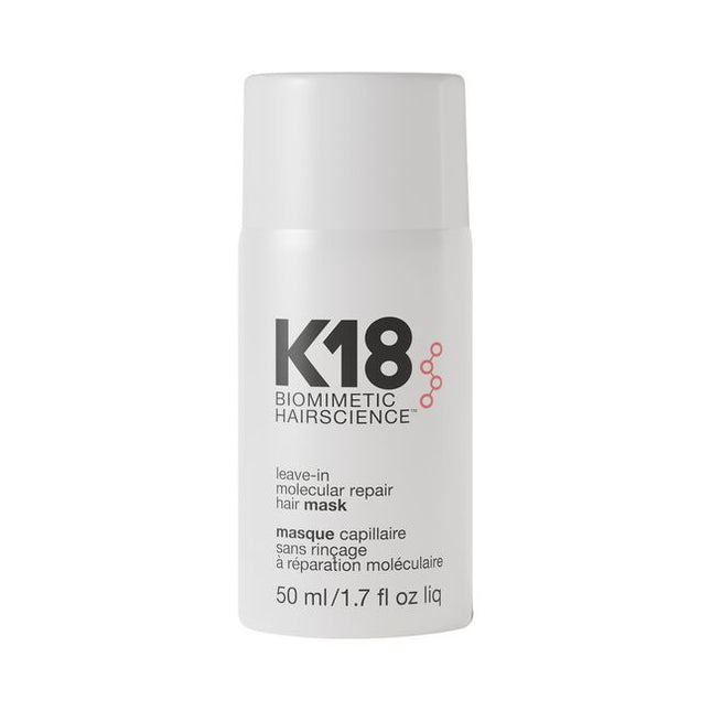 This leave-in treatment mask repairs hair damage and restores hair to a healthy state after salon services. Powered by the K18PEPTIDE™ to reconnect broken polypeptide chains and disulfide bonds to renew strength and elasticity in just 4 minutes. This mask is clinically proven to repair damage from bleach* + color*, chemical services*, and heat* for immediate + lasting results. Cream-based format helps soften, smooth, and condition hair.