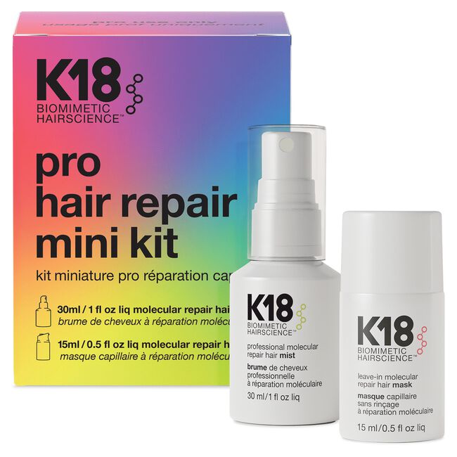 K18 Biomimetic Hairscience - Professional Hair Repair Mini Kit – Beauty ...