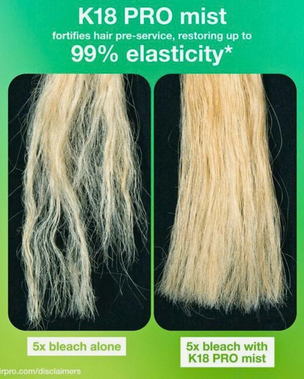 This leave-in, lightweight mist repairs existing damage to strengthen hair’s defenses and make it more resilient prior to salon services. This PRO-exclusive product helps services apply and perform better, leaves hair healthier, and color lasts longer. Works in just 4 minutes in a convenient spray-on format.