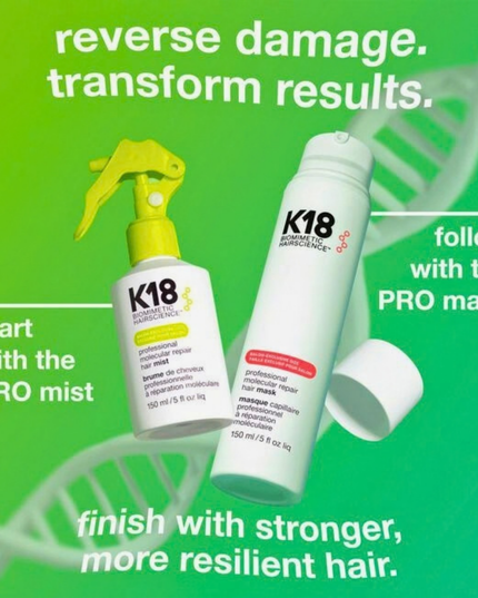 This leave-in, lightweight mist repairs existing damage to strengthen hair’s defenses and make it more resilient prior to salon services. This PRO-exclusive product helps services apply and perform better, leaves hair healthier, and color lasts longer. Works in just 4 minutes in a convenient spray-on format.