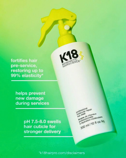 This leave-in, lightweight mist repairs existing damage to strengthen hair’s defenses and make it more resilient prior to salon services. This PRO-exclusive product helps services apply and perform better, leaves hair healthier, and color lasts longer. Works in just 4 minutes in a convenient spray-on format.