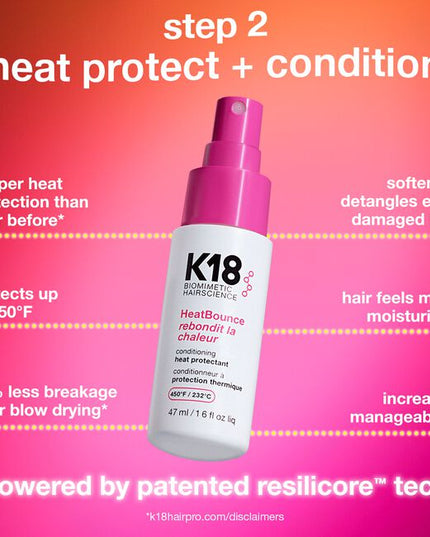 Mini trio repairs damage, heat protects + conditions, and weightlessly lifts for voluminous hair—and less breakage.