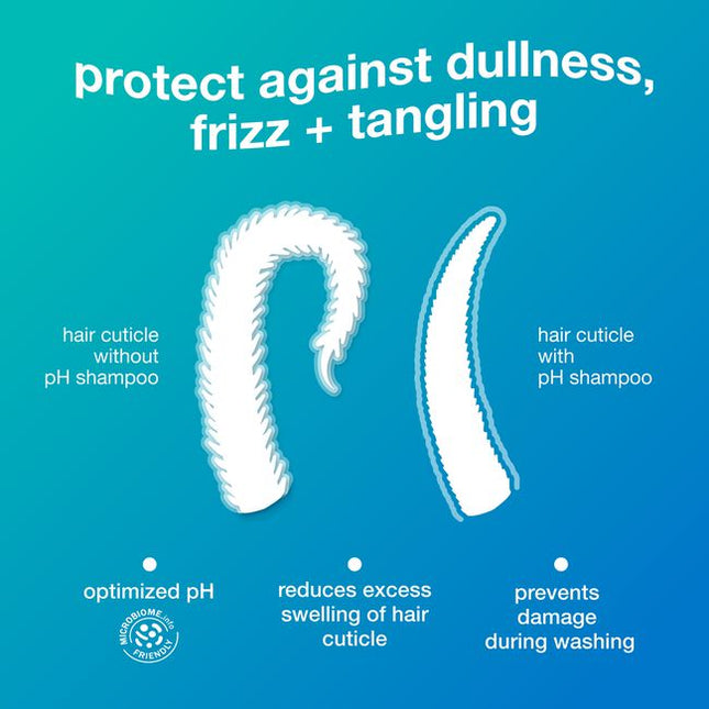 A color-safe, pH-optimized shampoo with the patented K18PEPTIDE™ to effectively cleanse while maintaining hair health and protecting hair from damage. pH-optimized formula helps reduce excess swelling of the hair cuticle during washing to help prevent frizz, preserve color, and enhance shine. Scalp microbiome-friendly and gentle enough to use every time you cleanse.