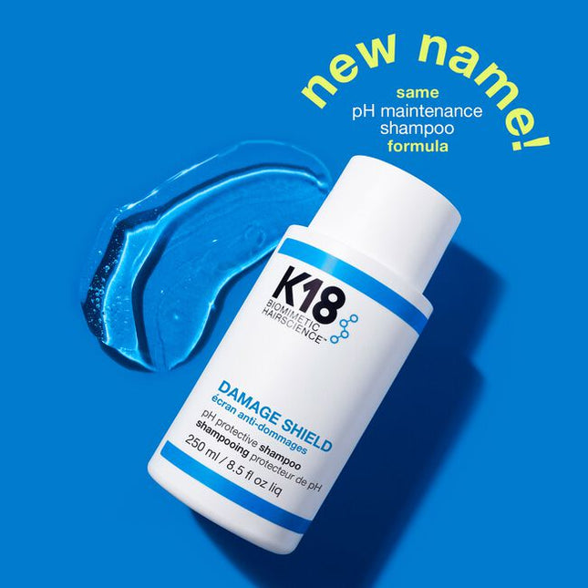 A color-safe, pH-optimized shampoo with the patented K18PEPTIDE™ to effectively cleanse while maintaining hair health and protecting hair from damage. pH-optimized formula helps reduce excess swelling of the hair cuticle during washing to help prevent frizz, preserve color, and enhance shine. Scalp microbiome-friendly and gentle enough to use every time you cleanse.