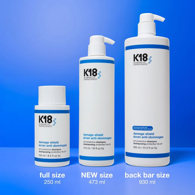A color-safe, pH-optimized shampoo with the patented K18PEPTIDE™ to effectively cleanse while maintaining hair health and protecting hair from damage. pH-optimized formula helps reduce excess swelling of the hair cuticle during washing to help prevent frizz, preserve color, and enhance shine. Scalp microbiome-friendly and gentle enough to use every time you cleanse.