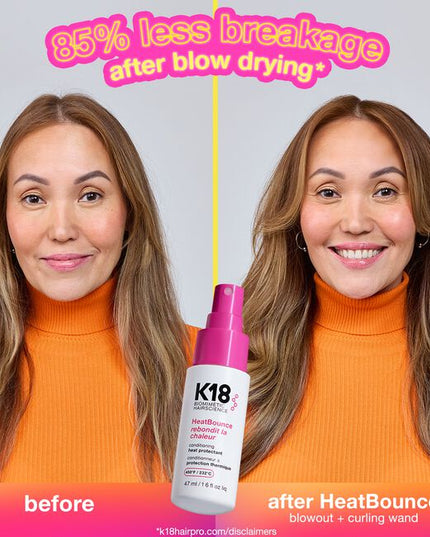 The Repair, Protect + Smooth Kit Includes:
(1) - Leave-In Molecular Repair Hair Mask, 1.7 fl. oz.
(1) - HeatBounce Conditioning Heat Protectant, 1.6 fl. oz.
(1) - Molecular Repair Hair Oil, 0.34 fl. oz.