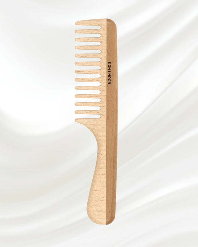 Use this exquisite comb to smooth out coarse and thick hair. Handcrafted, its teeth are expertly carved and refined to help detangle and style hair. Always gentle, this comb is durable and will keep your hair looking its best.