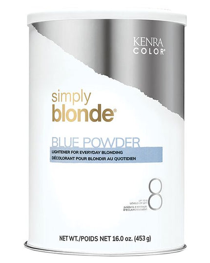 Kenra Color Simply Blonde Blue Powder Lightener is a multi-purpose blue base lightener. Blonding you can trust.