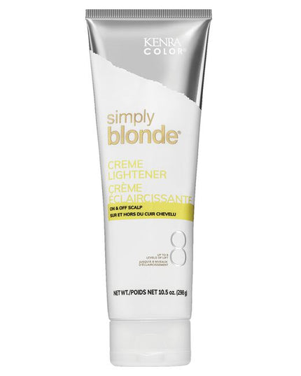 Kenra Color® Simply Blonde® Creme Lightener is a multi-purpose cream-based lightener.

Kenra is a purely professional brand dedicated to understanding and serving today’s stylists. Their passion is developing best-in-class innovations, delivering superior and reliable results. Kenra Professional strives to elevate the stylists’ artistry and craft.