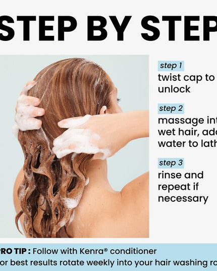 Deeply cleanse and help remove damaging impurities and dulling deposits* including hard water, metal ions, minerals, pollutants and product build up with Kenra® Clarify Shampoo. Clarifies without leaving hair feeling dry or stripped. Intended to be used in conjunction with a Kenra® shampoo & conditioner as a weekly reset, so hair looks restored with natural-looking radiance.