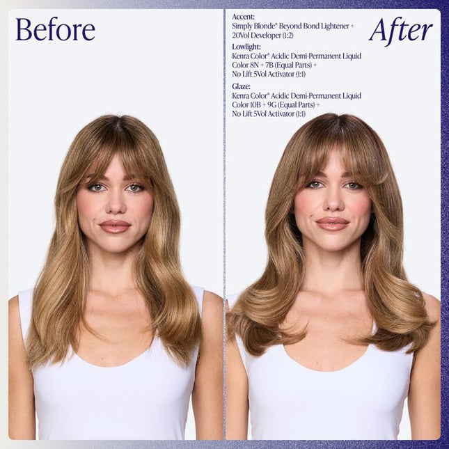 Meet the new standard in demi-permanent liquid color – healthy, long-lasting results & always gentle on hair. Available in 24 vibrant shades.