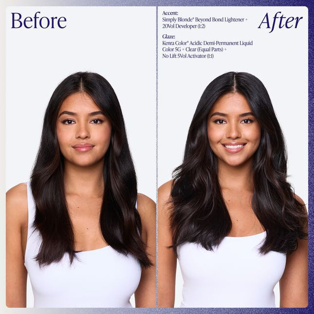 Meet the new standard in demi-permanent liquid color – healthy, long-lasting results & always gentle on hair. Available in 24 vibrant shades.