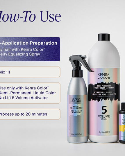 Meet the new standard in demi-permanent liquid color – healthy, long-lasting results & always gentle on hair. Available in 24 vibrant shades.