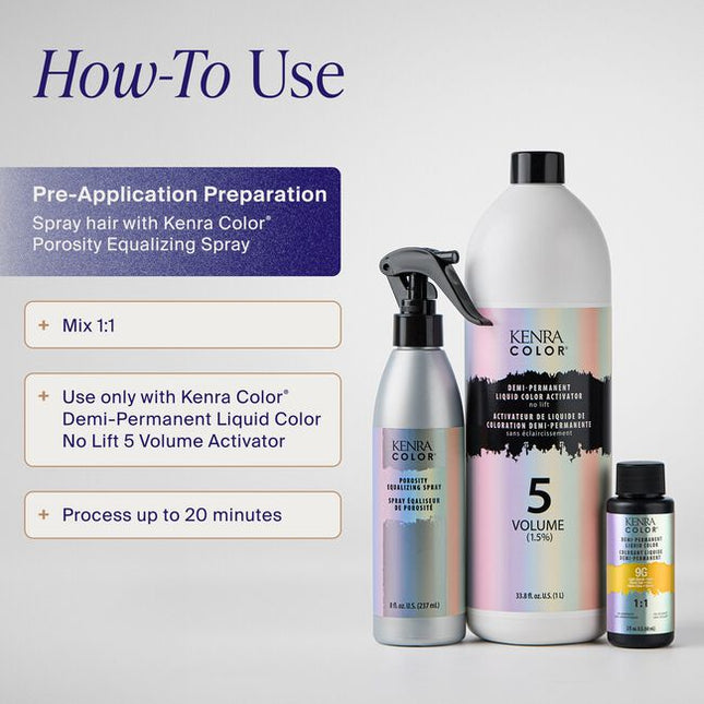 Meet the new standard in demi-permanent liquid color – healthy, long-lasting results & always gentle on hair. Available in 24 vibrant shades.