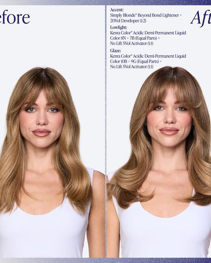 Kenra Color Demi Liquid Activator is specially formulated for use with Kenra Color Demi-Permanent Liquid allowing for complete oxidation of all pigments in each and every color formulation.