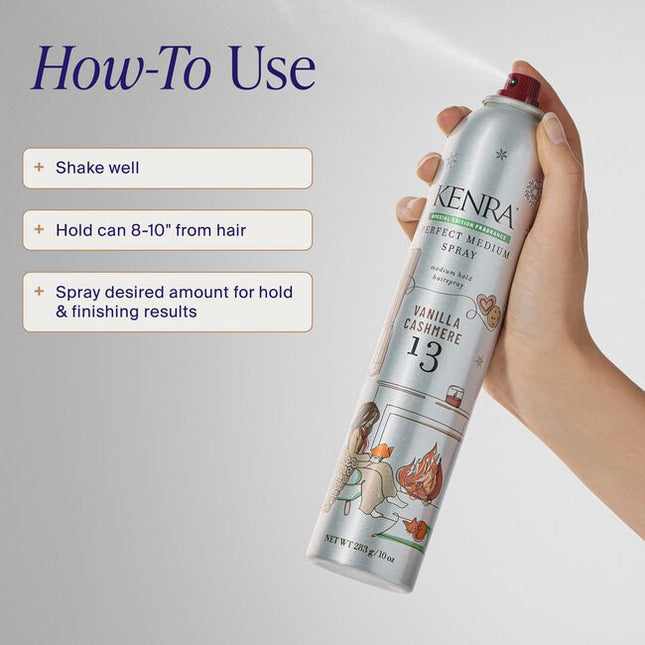 Experience buildable control with a touchable, brush-through hold and a fast-drying formula that delivers a high-shine finish. Designed to work seamlessly with thermal styling tools up to 450°F (232°C), it provides up to 72 hours of hold and humidity resistance* while keeping styles flexible and polished. Infused with a Vanilla Cashmere fragrance, it leaves hair looking beautifully styled and smelling fresh. 