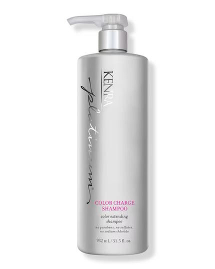 Platinum Color Charge Shampoo is a gentle cleanser that recharges the brilliance, vibrancy and longevity of hair color for up to 50 shampoos. Enriched with high-performance fade-fighting technology, this shampoo locks color pigments inside the hair's cuticle to provide maximum color retention.