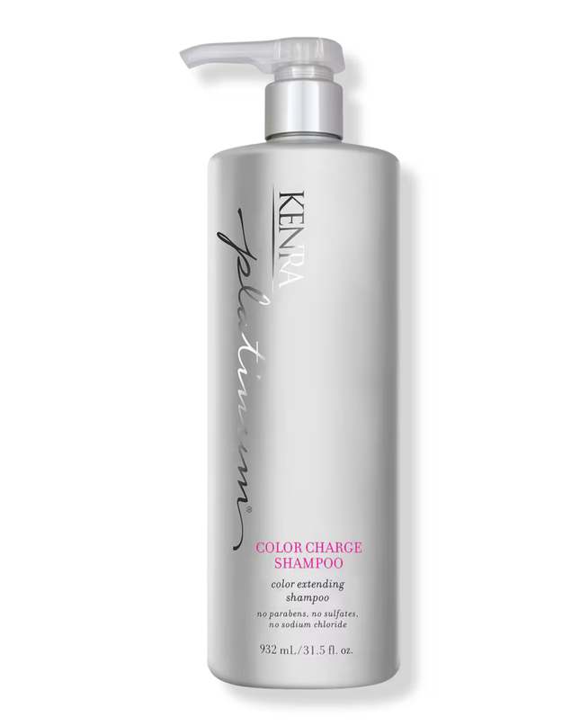 Platinum Color Charge Shampoo is a gentle cleanser that recharges the brilliance, vibrancy and longevity of hair color for up to 50 shampoos. Enriched with high-performance fade-fighting technology, this shampoo locks color pigments inside the hair's cuticle to provide maximum color retention.
