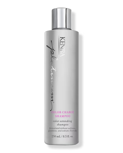Platinum Color Charge Shampoo is a gentle cleanser that recharges the brilliance, vibrancy and longevity of hair color for up to 50 shampoos. Enriched with high-performance fade-fighting technology, this shampoo locks color pigments inside the hair's cuticle to provide maximum color retention.
