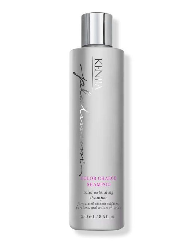 Platinum Color Charge Shampoo is a gentle cleanser that recharges the brilliance, vibrancy and longevity of hair color for up to 50 shampoos. Enriched with high-performance fade-fighting technology, this shampoo locks color pigments inside the hair's cuticle to provide maximum color retention.