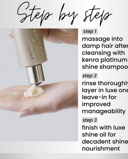 Lustrous Silkening Conditioner

Prepare hair for glamour. Luxe Shine Conditioner is a rich, nourishing conditioner enriched with precious gold for an opulent slip. Designed for daily use, revitalize and rejuvenate for healthy-looking hair with incredible manageability and smoothness.