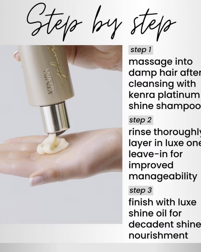 Lustrous Silkening Conditioner

Prepare hair for glamour. Luxe Shine Conditioner is a rich, nourishing conditioner enriched with precious gold for an opulent slip. Designed for daily use, revitalize and rejuvenate for healthy-looking hair with incredible manageability and smoothness.