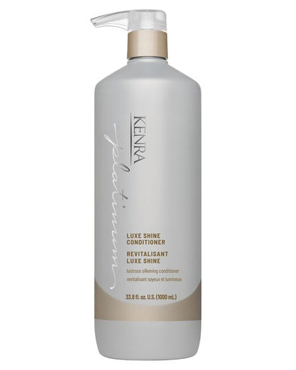 Unveil radiant, glowing hair with Kenra Platinum® Luxe Shine Conditioner. Achieve glass-like shine while transforming dull strands into silky smooth feeling hair. Replenishes hair for more conditioned and manageable hair.* Promotes healthy looking hair and formulated to enhance style memory to effortlessly retain your style throughout the day.

*vs. untreated damaged hair
