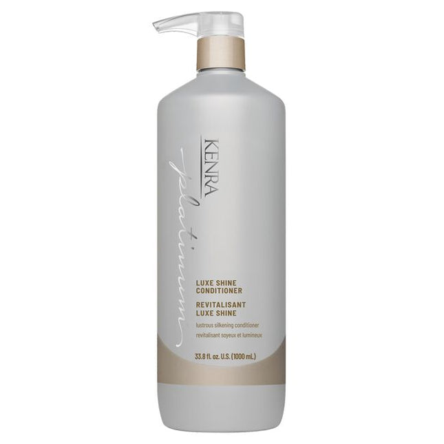 Unveil radiant, glowing hair with Kenra Platinum® Luxe Shine Conditioner. Achieve glass-like shine while transforming dull strands into silky smooth feeling hair. Replenishes hair for more conditioned and manageable hair.* Promotes healthy looking hair and formulated to enhance style memory to effortlessly retain your style throughout the day.

*vs. untreated damaged hair