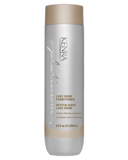 Unveil radiant, glowing hair with Kenra Platinum® Luxe Shine Conditioner. Achieve glass-like shine while transforming dull strands into silky smooth feeling hair. Replenishes hair for more conditioned and manageable hair.* Promotes healthy looking hair and formulated to enhance style memory to effortlessly retain your style throughout the day.

*vs. untreated damaged hair